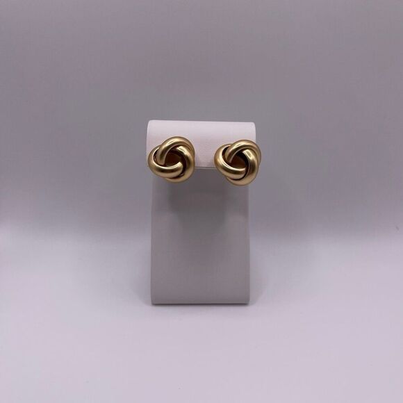 House of Harlow 1960 Jewelry - House of Harlow 1960 Gold Tone Knot Stud Earrings